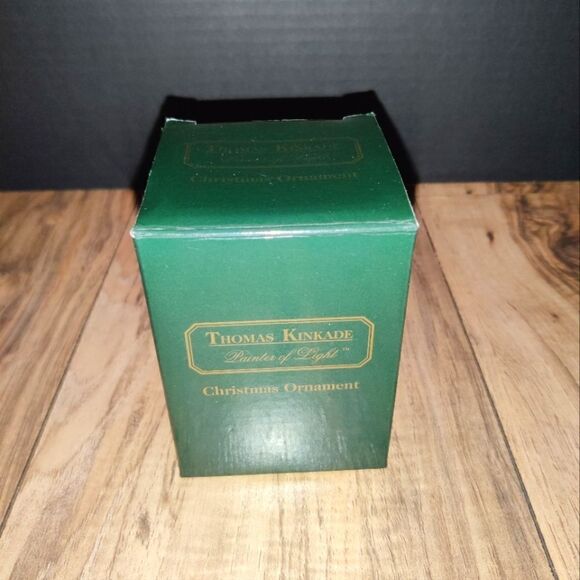 Vintage 1999 Thomas Kinkade Stonehearth Hutch Christmas Ornament Mini Globe - Picture 7 of 8